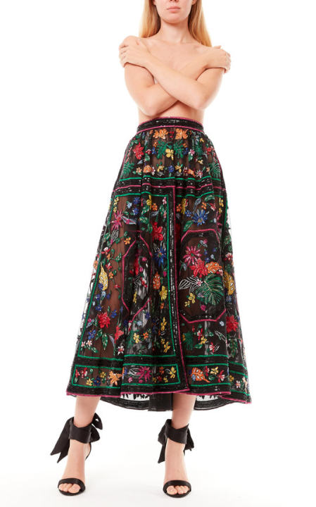 Passiflora Embroidered Skirt展示图