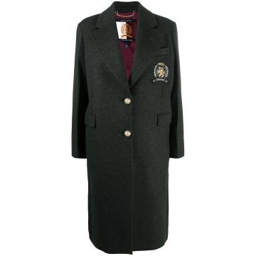 Crest Embroidery Recycled Coat