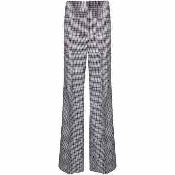 houndstooth wool trousers