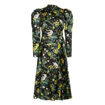 Irwin Floral Silk Midi Dress