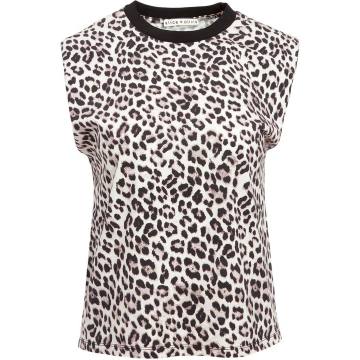 Braxton leopard print sleeveless T-shirt