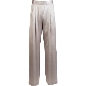 silk wide-leg trousers