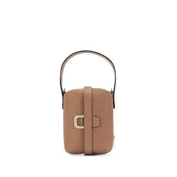 leather boxy shoulder bag