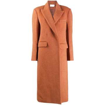 peak-lapel tailored coat