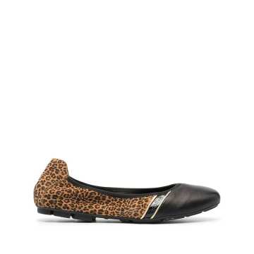 leopard print ballerina shoes