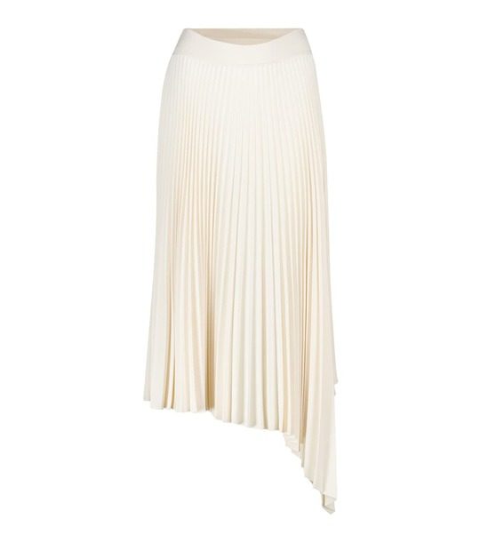 Swinton褶裥绉纱中长半身裙展示图