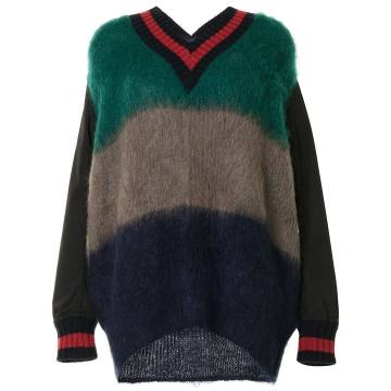 oversized knitted jumper