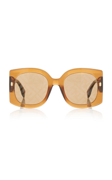 Logo-Lens Oversized Square-Frame Acetate Sunglasses展示图