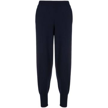 knitted tapered trousers