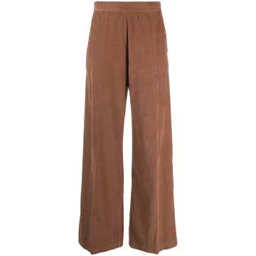 high-waisted corduroy trousers