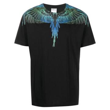 wing-print cotton T-shirt