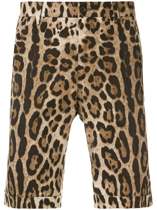 leopard print shorts展示图