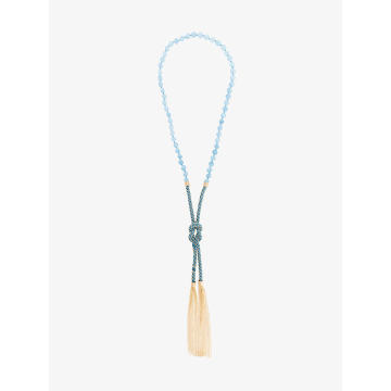Pace beaded tassel necklace