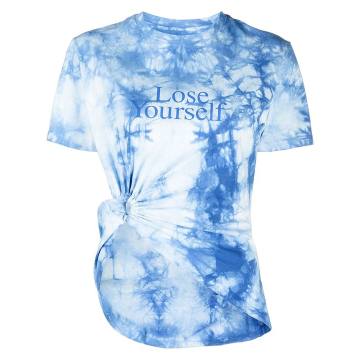 Lose Yourself cinched tie-dye T-shirt