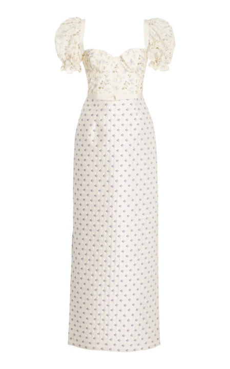 Trquinia Printed Linen-Cotton Dress展示图
