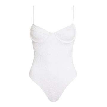 Bea Textured Solid One-Piece Swimsuit