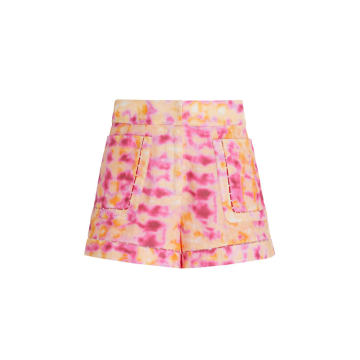 Mielle Tie-Dye Linen Shorts