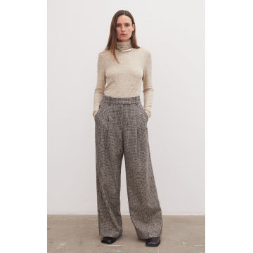 Cymbaria Houndstooth Wool-Blend Pants