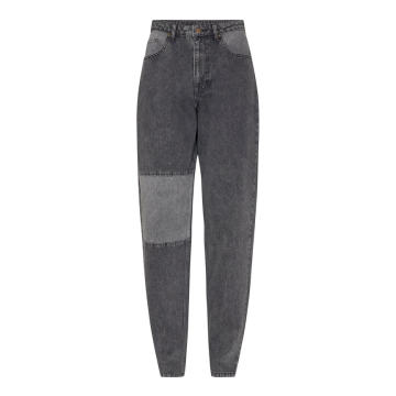 Uzo Patchwork Rigid High-Rise Tapered  Jeans