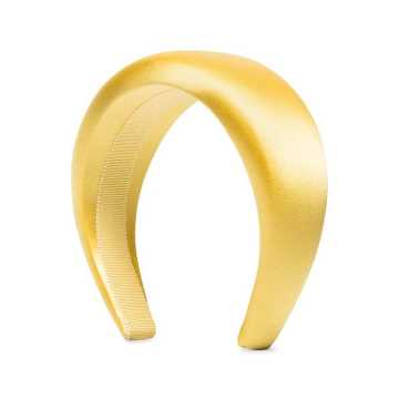 yellow logo satin headband