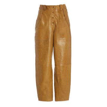Jupiter Cropped Leather Pants