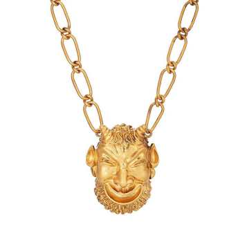 Mask Of Silenus Pendant Necklace