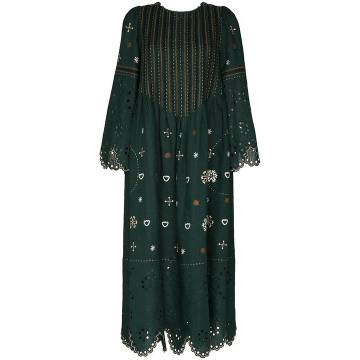 Jacqueline embroidered linen dress