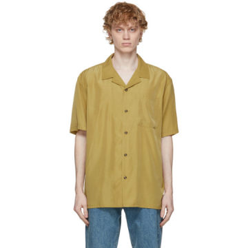 黄色 Summer 短袖衬衫
