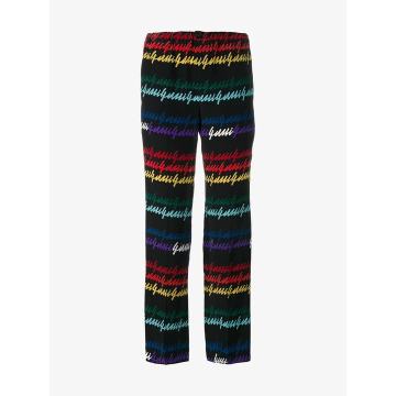 signature print pyjama trousers