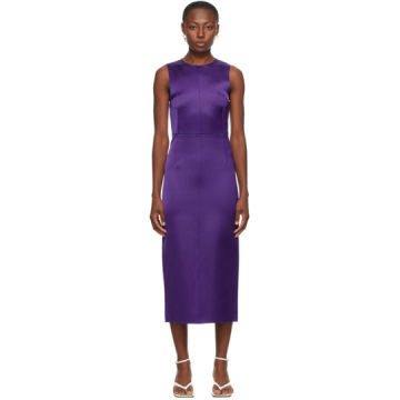 SSENSE 独家发售紫色缎面连衣裙