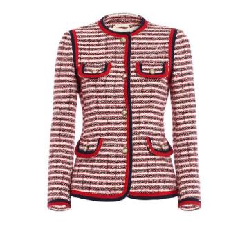 Gucci Stripe Tweed Jacket