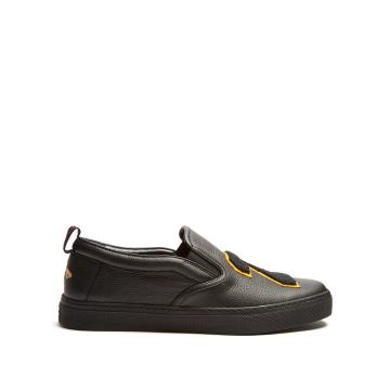 Hebron 25 leather slip-on trainers