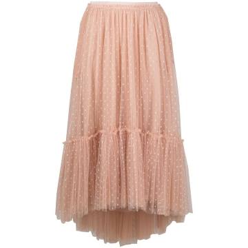 point d'esprit layered tulle skirt