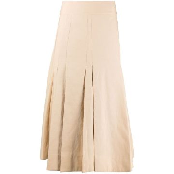 pleated A-Line skirt