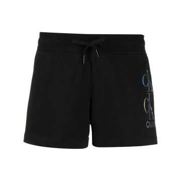 logo-print cotton shorts