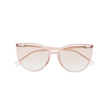 transparent cat-eye sunglasses