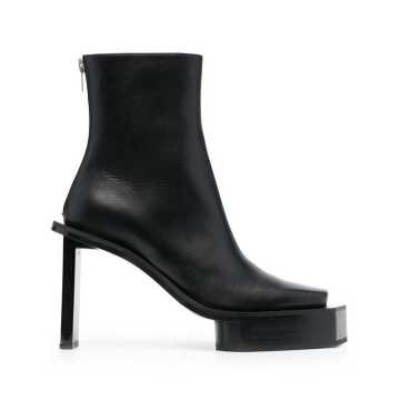 structured sole ankle boots