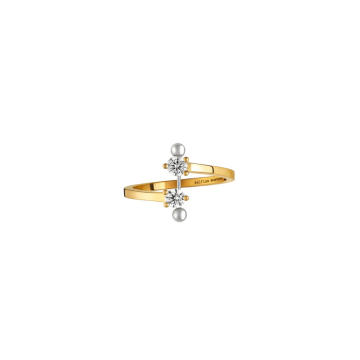 18K Yellow Gold Two In One Ring