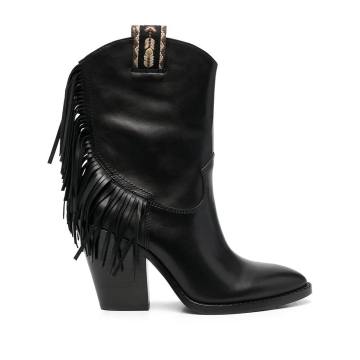 Elison fringed leather boots
