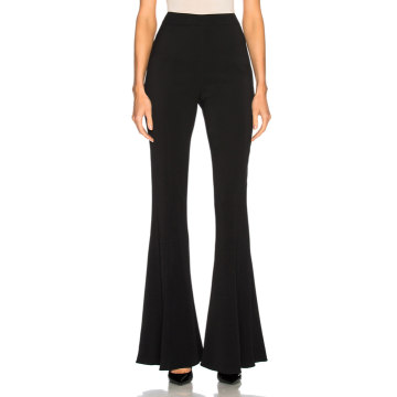Exaggerated Flare Leg High Waisted Pant