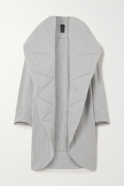 大廓形绗缝混色弹力棉质平纹布外套展示图