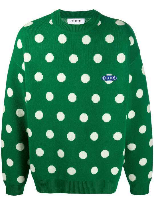 oversized polka dot jumper展示图