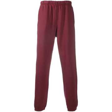 cuffed cotton track trousers