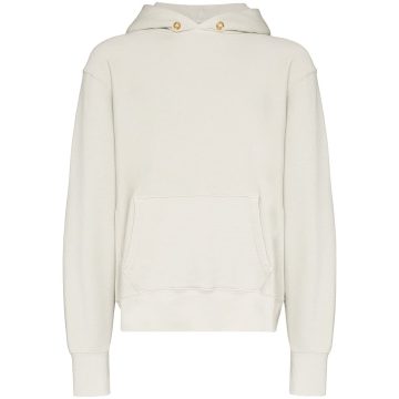 cropped cotton hoodie