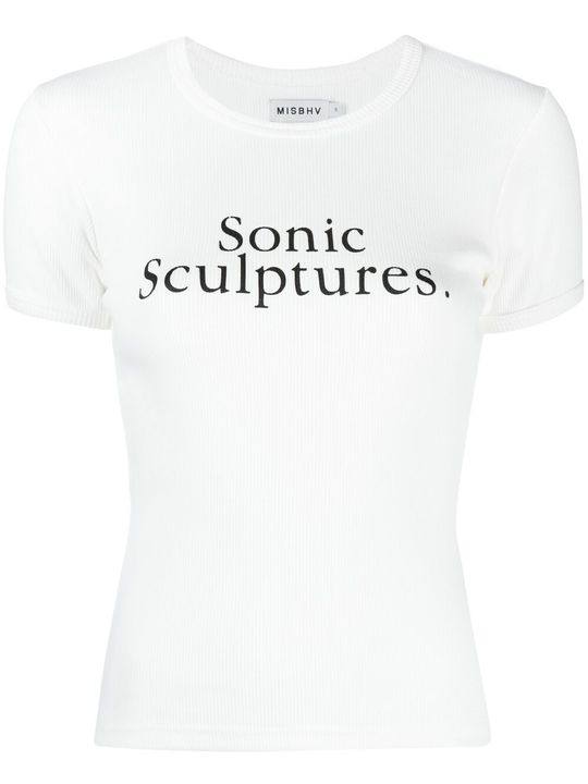 Sonic Sculptures ribbed T-shirt展示图
