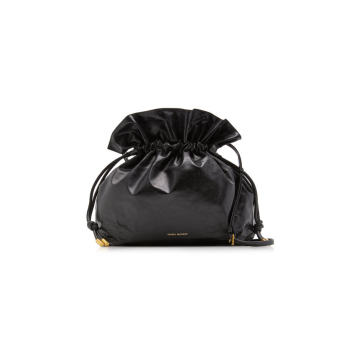 Ailey Drawstring Leather Shoulder Bag