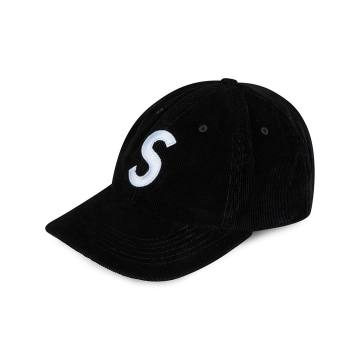 灯芯绒S logo棒球帽