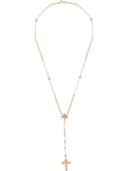 rosary style cross necklace展示图