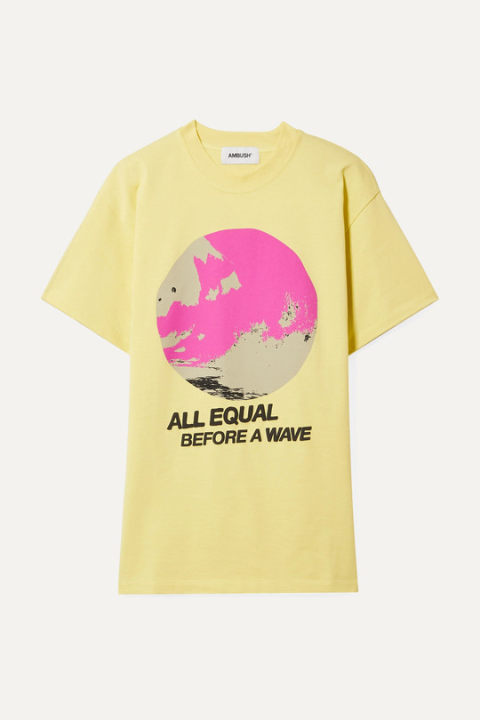 All Equal 印花纯棉平纹布 T 恤展示图