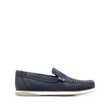 contrasting-stitch loafers